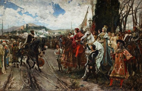 La rena de Granada, la rena muslim ultima en Espania, ia es concistada par la Res Catolica en 1492.