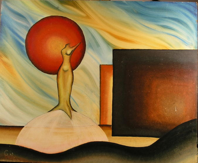  “Parabola”, un depinta de Yves Gaillard, 1969.